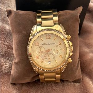 Michael Kors gold watch with box